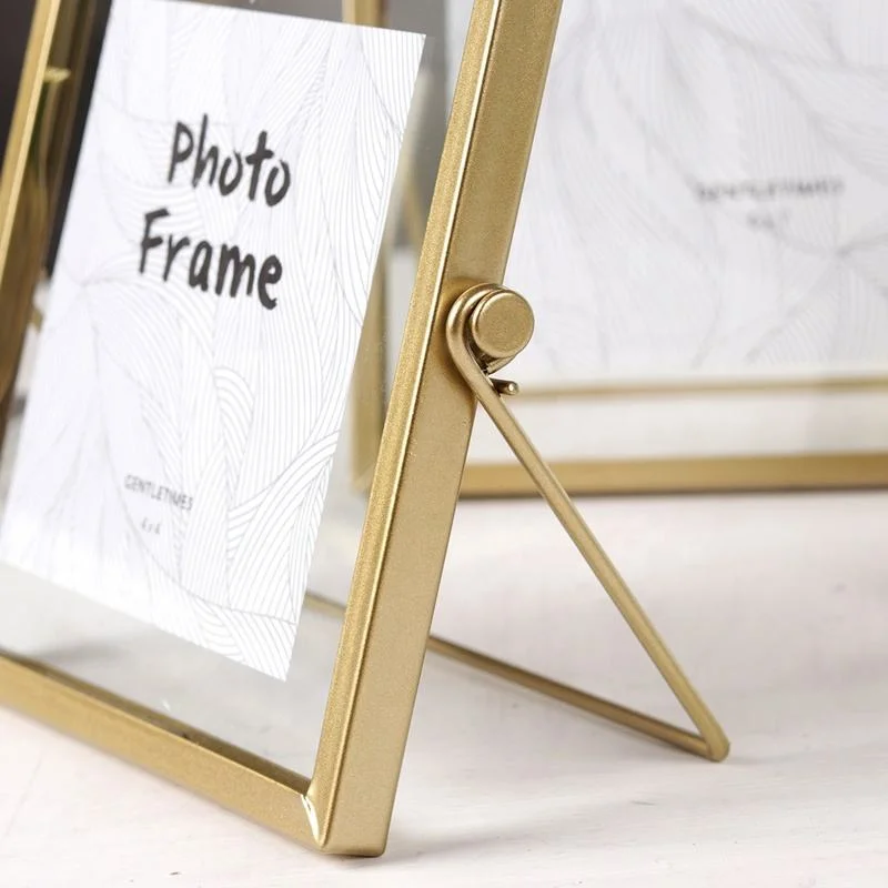 4 Color Metal Aluminum Alloy Photo Picture Frame with Glass